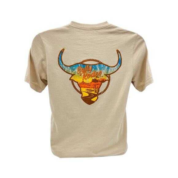 Salty Rodeo Route 66 Tan Tee Unisex XL Western Desert Quality T-Shirt Ranch Wear - Picture 1 of 9